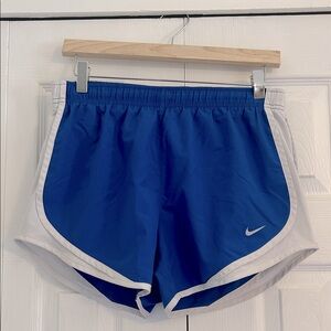 Nike Women's Athletic Shorts in Blue and White